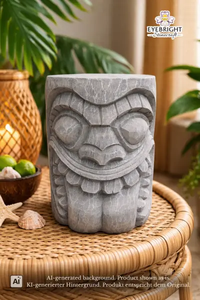 Product image 1 of the product “Manuka - Tiki - Tongue Out, 30.5cm H | cast stone ”